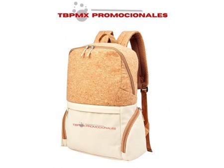 Mochila casual corcho curpiel porta laptop 15 pulgadas emmy promocional