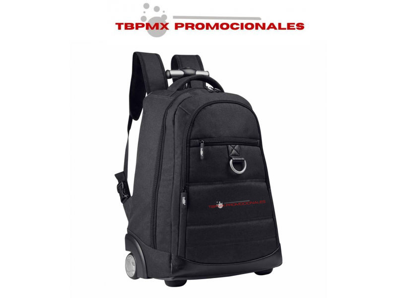 Mochila de viaje poliester porta laptop 14 pulgadas con ruedas trolley kronberg promocional