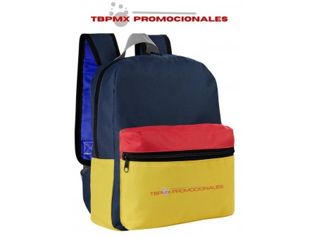 Mini mochila escolar poliester kids promoconal