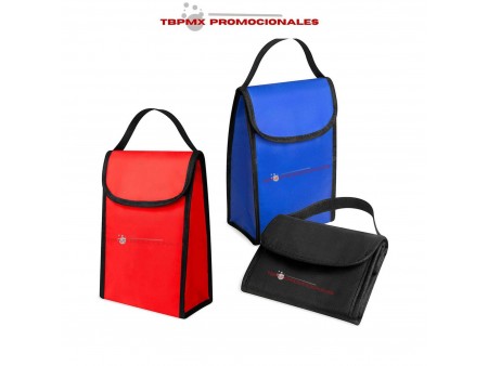 Lonchera termica metalizada capacidad de 2 latas atlanta promocional