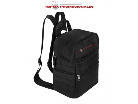 Lonchera mochila poliester capacidad 12 latas cibo promocional
