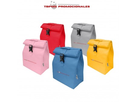 Lonchera termica metalizada capacidad 6 latas melo promocional