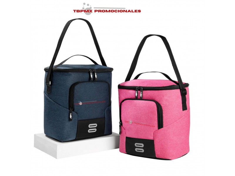 Hielera plastificada impermeable capacidad de 12 latas hernan promocional