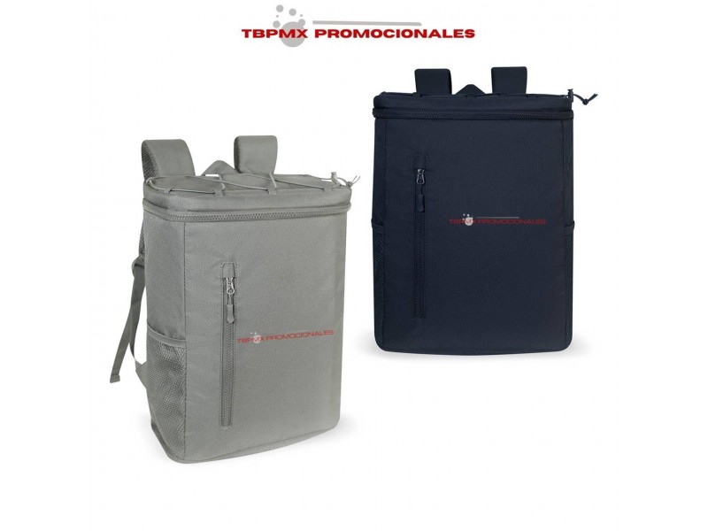 Hielera mochila poliester respaldo acolchado capacidad 24 latas zabal promocional