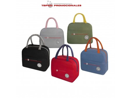 Lonchera termica metalizada capacidad 6 latas ikarus promocional