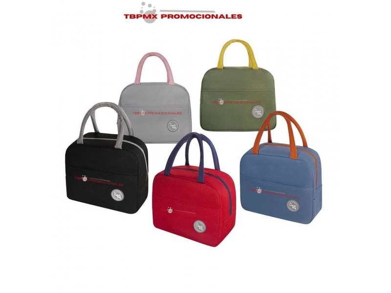 Lonchera termica metalizada capacidad 6 latas ikarus promocional