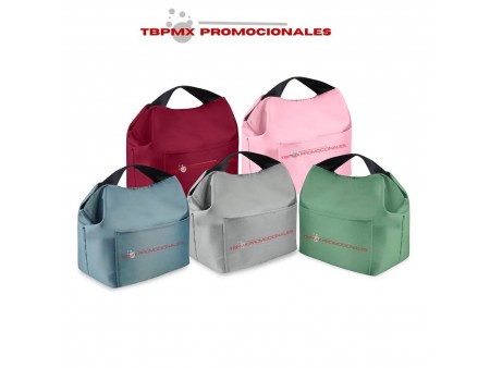 Lonchera termica plastificada capacidad 8 latas college promocional