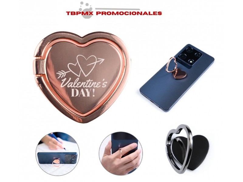 Anillo soporte para celular plegable lover promocional
