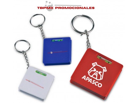 Llavero nivelador flexometro cinta metrica 1 metro level promocional