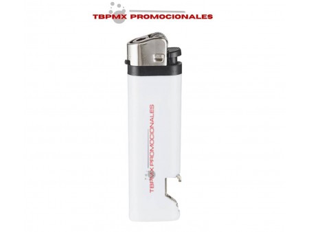 Encendedor con destapador metalico fast ptomocional