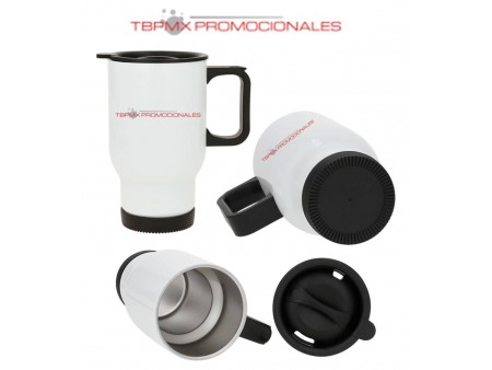 Termo acero inoxidable 470 ml sublimable tapa seguro araux promocional