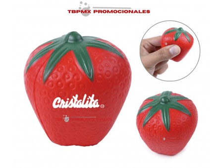 Pelota antiestres forma de fresa promocional