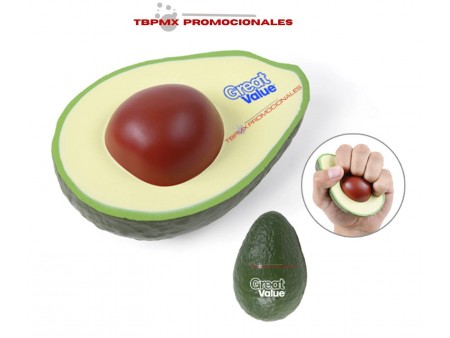 Pelota antiestres forma de aguacate promocional