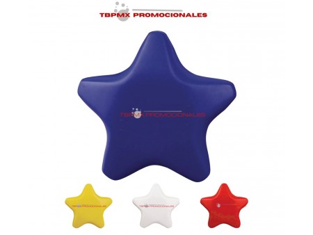 Pelota antiestres en forma de estrella promocional