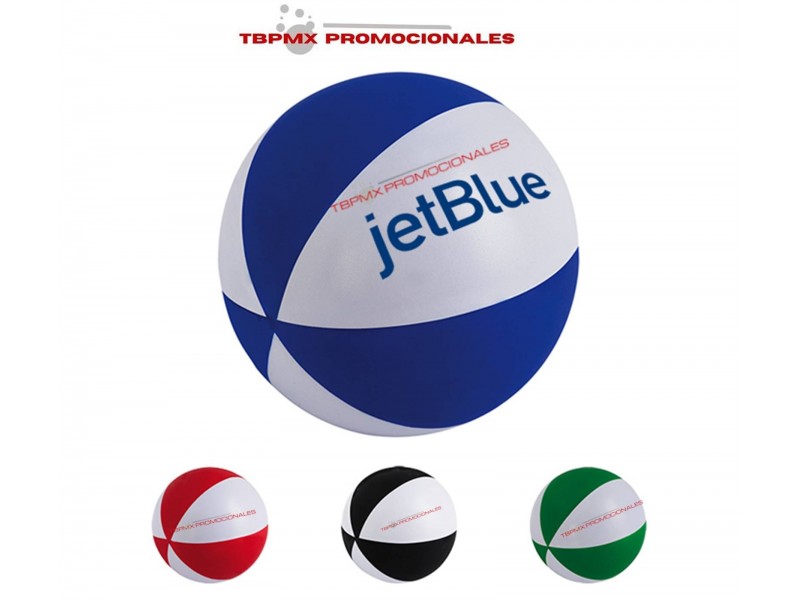 Pelota antiestres bicolor fever promocional