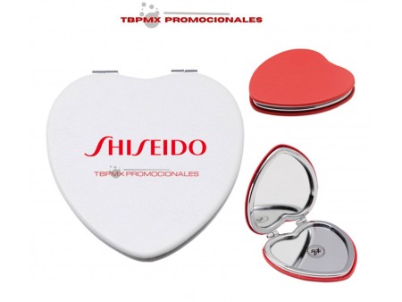 Espejo doble forma corazon norma y aumento in love promocional
