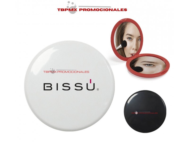 Espeejo plastico doble aumento 1x 2x asteri promocional