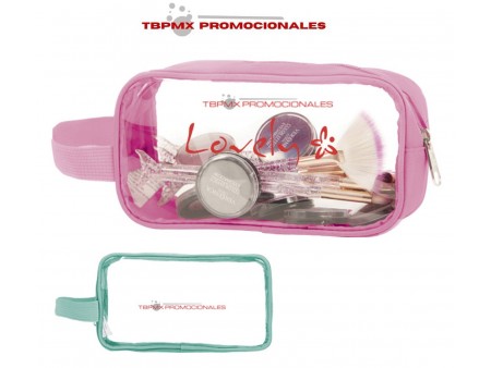 Cosmetiquera estuche ventana transparente lucy promocional