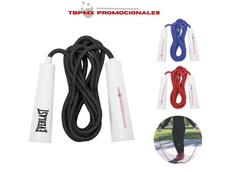 Cuerda para saltar poliester mango plastico brinkito promocional