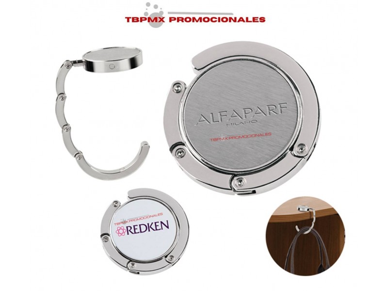 Gancho colgador de bolsas metalico lori promocional