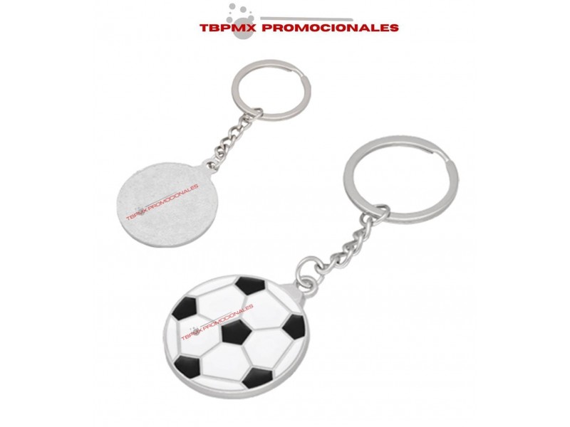 Llavero metalico balon soccer araujo promocional