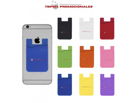 Tarjetero universal de silicon para celular vento promocional