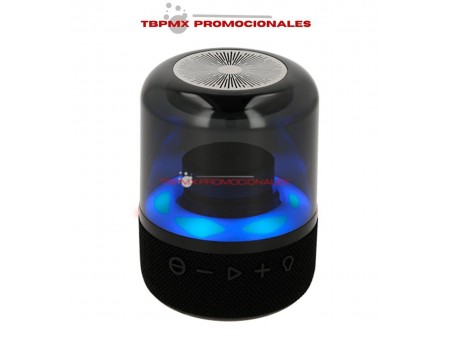 Bocina bluetooth portatil luz rgb 7 colores led tarjeta tf nirvana promocional
