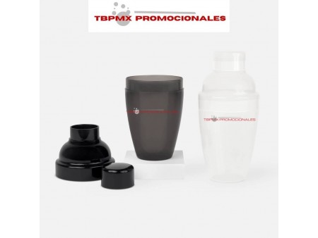 Vaso shaker plastico 325 ml transparente zarmik promocional