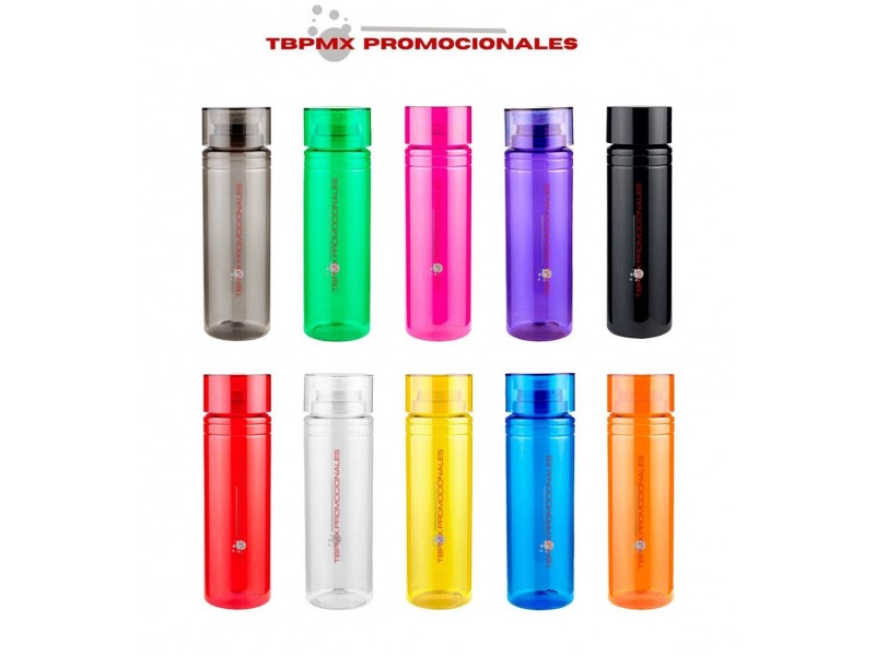 Cilindro anfora pet plastico 850 ml tapa rosca lake promocional
