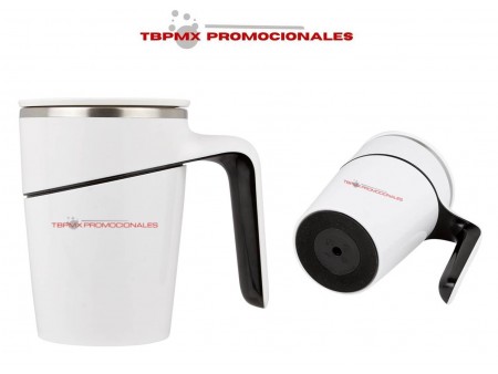 Taza termica acero inoxidable 16 oz plastico externo tapa base chupon atbara promocional