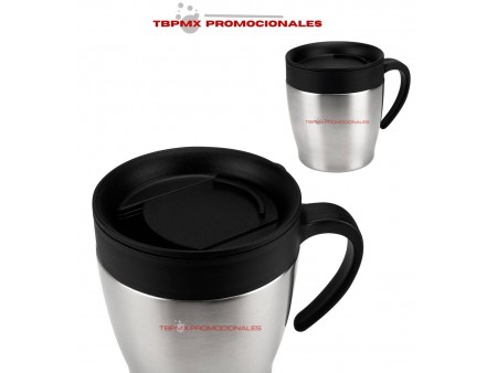 Taza termica acero inoxidable 11 oz doble pared tapa valvula seguridad neue promocional