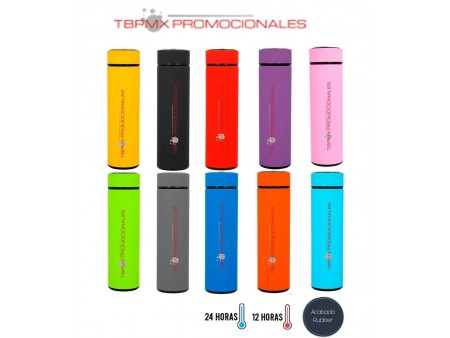 Termo acero inoxidable 500 ml doble pared rubber filtro infusor tarazu promocional