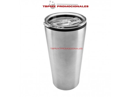 Vaso termo termico acero inoxidable 700 ml doble pared interior plastico tapa plastica lautrec promocional