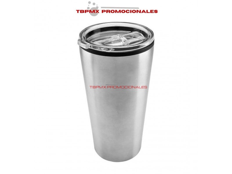 Vaso termo termico acero inoxidable 700 ml doble pared interior plastico tapa plastica lautrec promocional