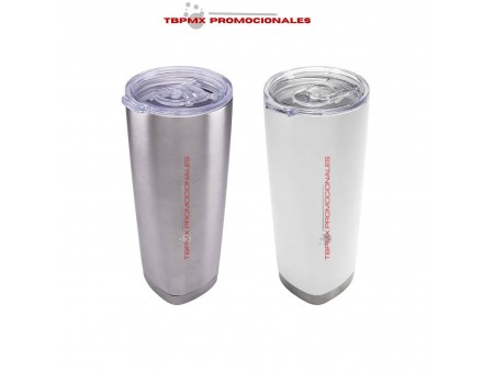 Vaso termo termico acero inoxidable 550 ml doble pared con tapa plastica carte promocional