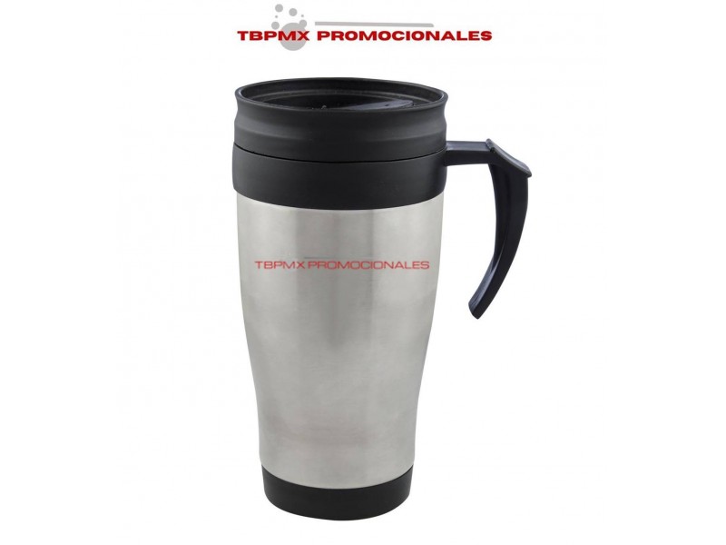 Tarro termo termico acero inoxidable 400 ml interno plastico tapa valvula kalaus promocional