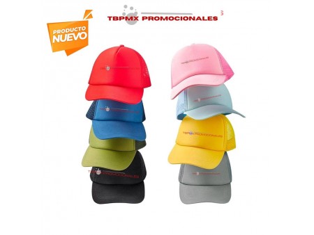 Gorra poliester con malla transpirable road promocional