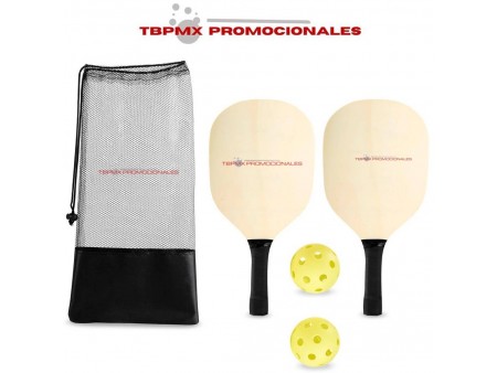 Set de raquetas para pickleball zane promocional