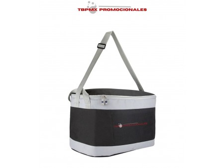 Hielera plastificada impermeable capacidad de 26 latas balty promocional