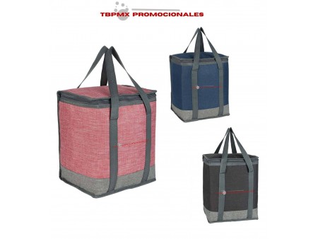 Lonchera termica metalizada capacidad de 12 latas mare promocional