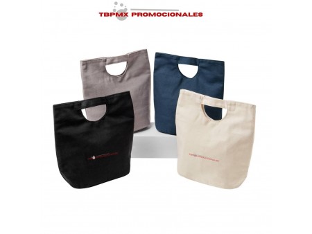 Lonchera termica canvas broche imantado capacidad 4 latas lunch promocional