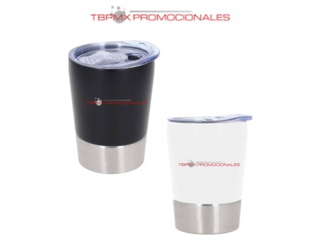 Vaso termico acero inoxidable 260 ml doble pared tapa kala promocional