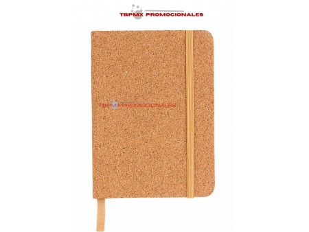 Libreta ecologica corcho 80 hojas rayadas dunya promocional