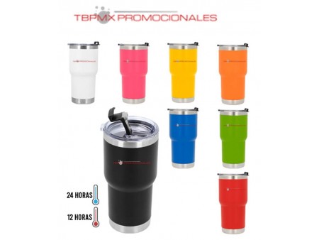 Termo acero inoxidable 500 ml doble pared rugoso tapa himalaya promocional