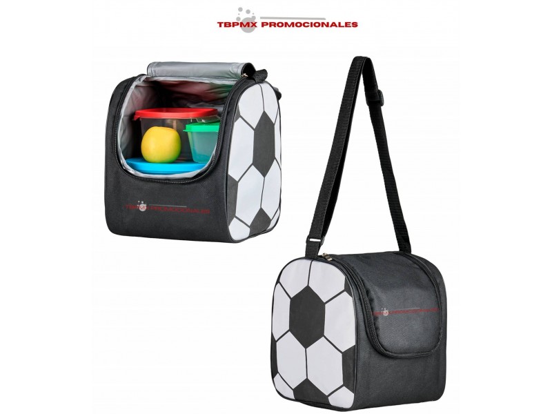 Lonchera termica impermeable forma balon soccer cafu promocional