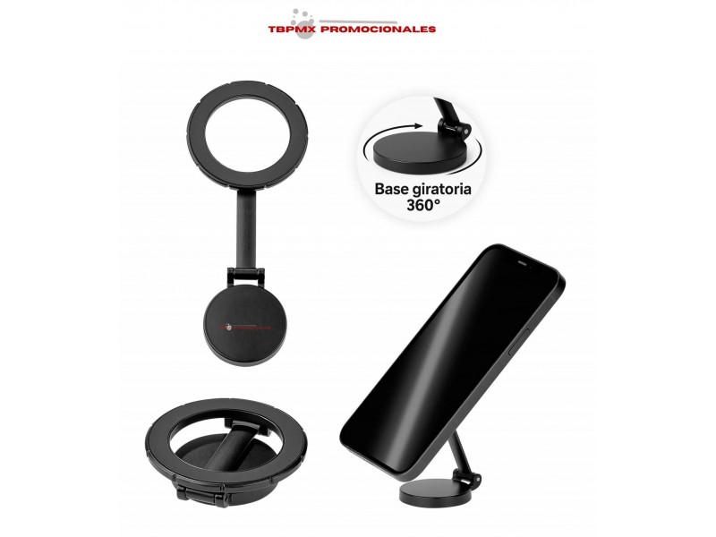 Soporte magnetico metalico plegable  para celular vision promocional