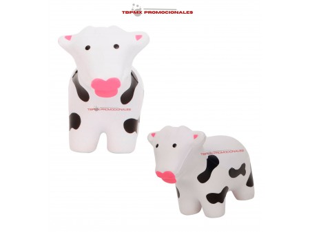 Pelota antiestres forma vaca momo promocional