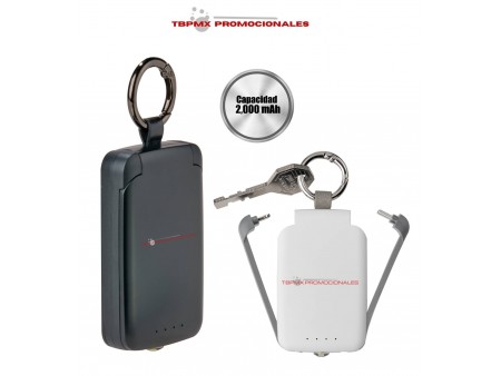 Power bank 2000 mah luz con gancho tona promocional