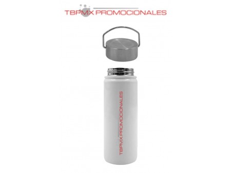 Termo acero inoxidable 550 ml doble pared sublimable tapa metalica asa goya promocional