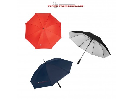 Paraguas 8 gajos poliester proteccion uv goccia promocional